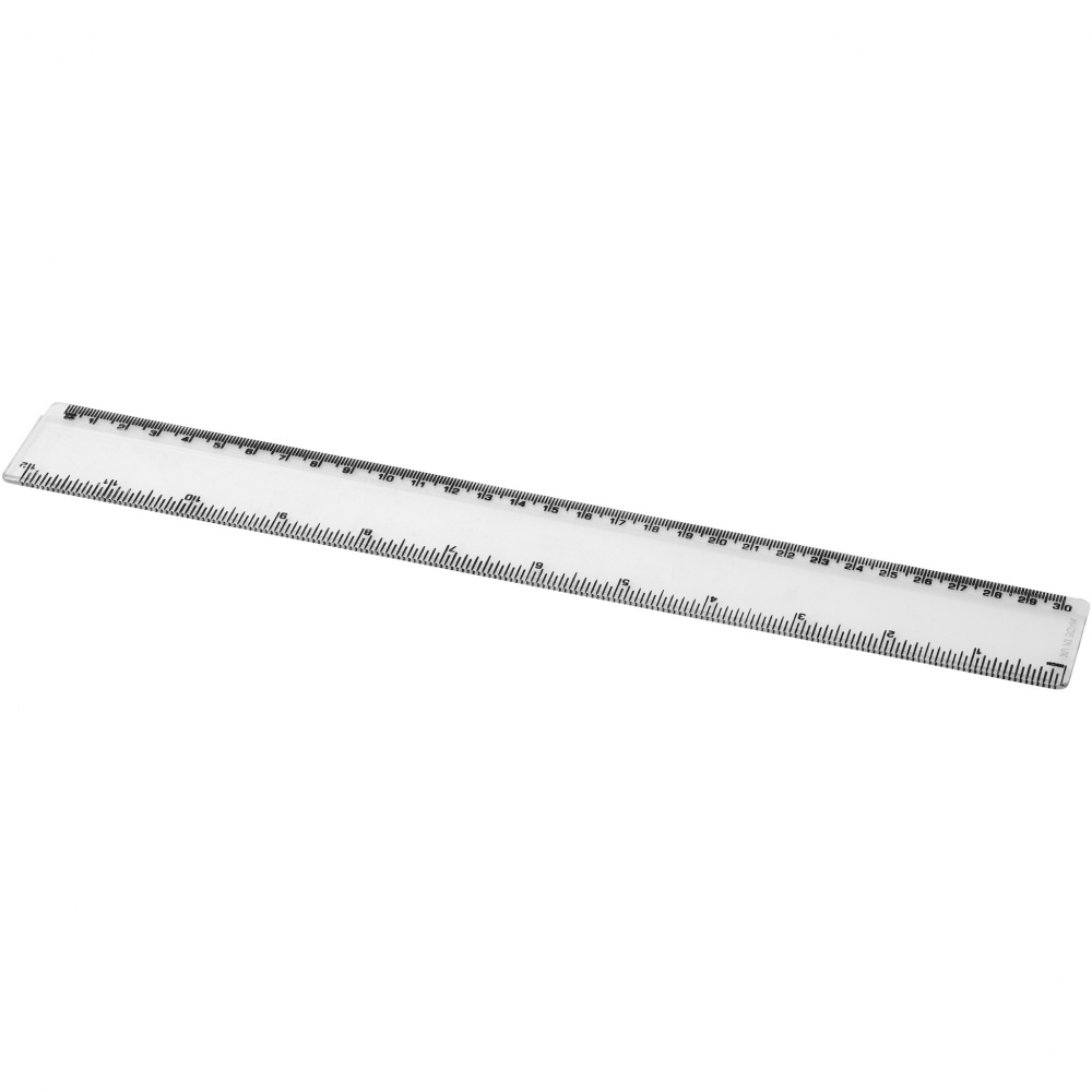 Logo trade promotional merchandise image of: Renzo 30 cm plastic ruler